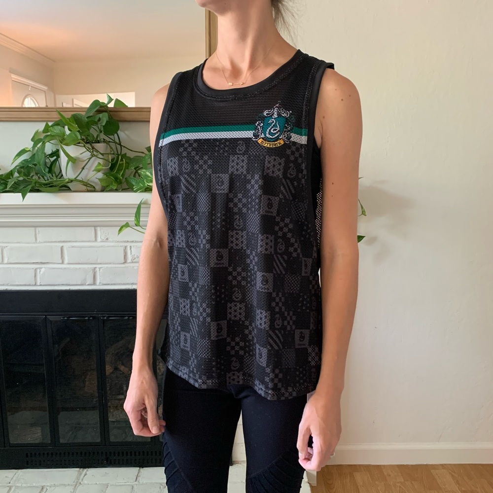 Slytherin Harry Potter mesh muscle tank sz S NWT